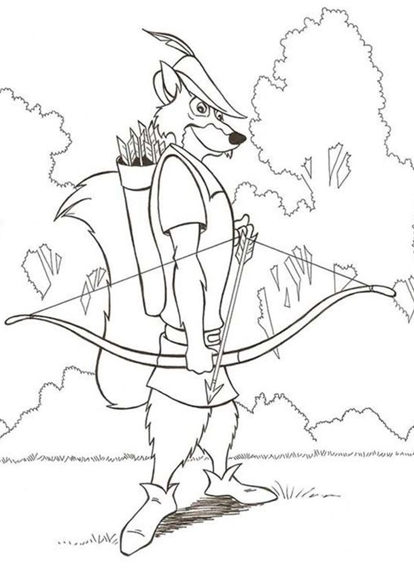 disney robin hood coloring pages