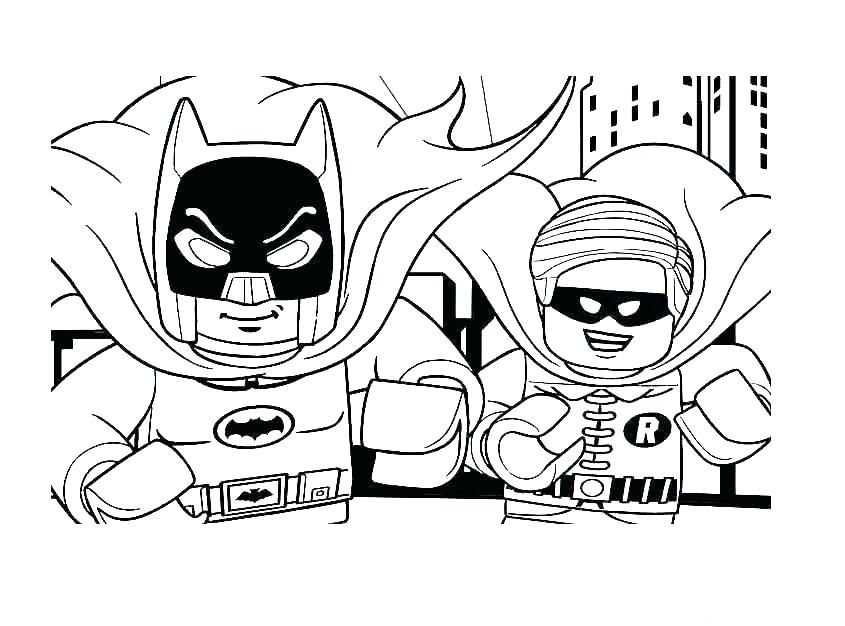 lego batman and robin coloring pages