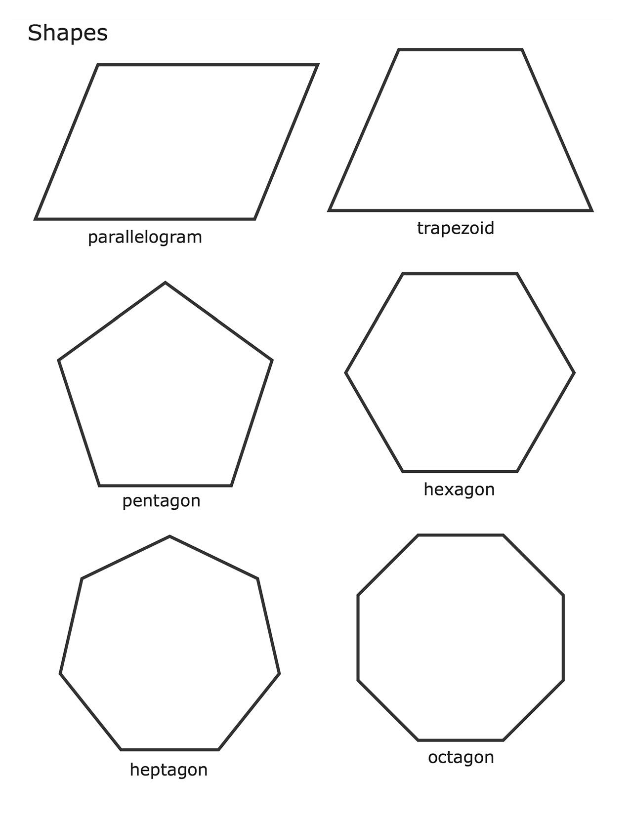 coloring pages shapes