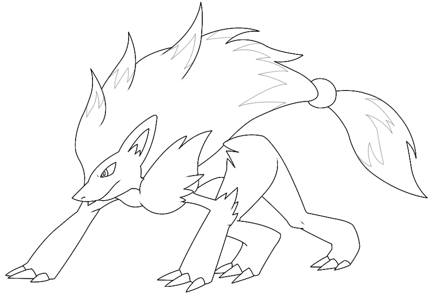 free printable zoroark coloring pages