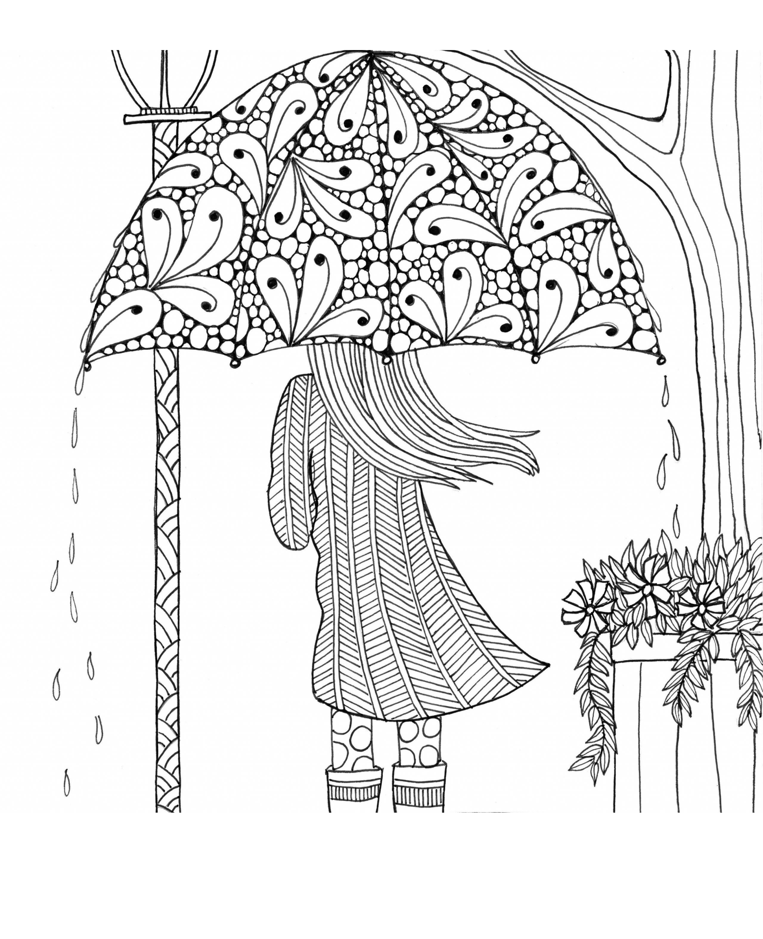 hard relaxing coloring pages