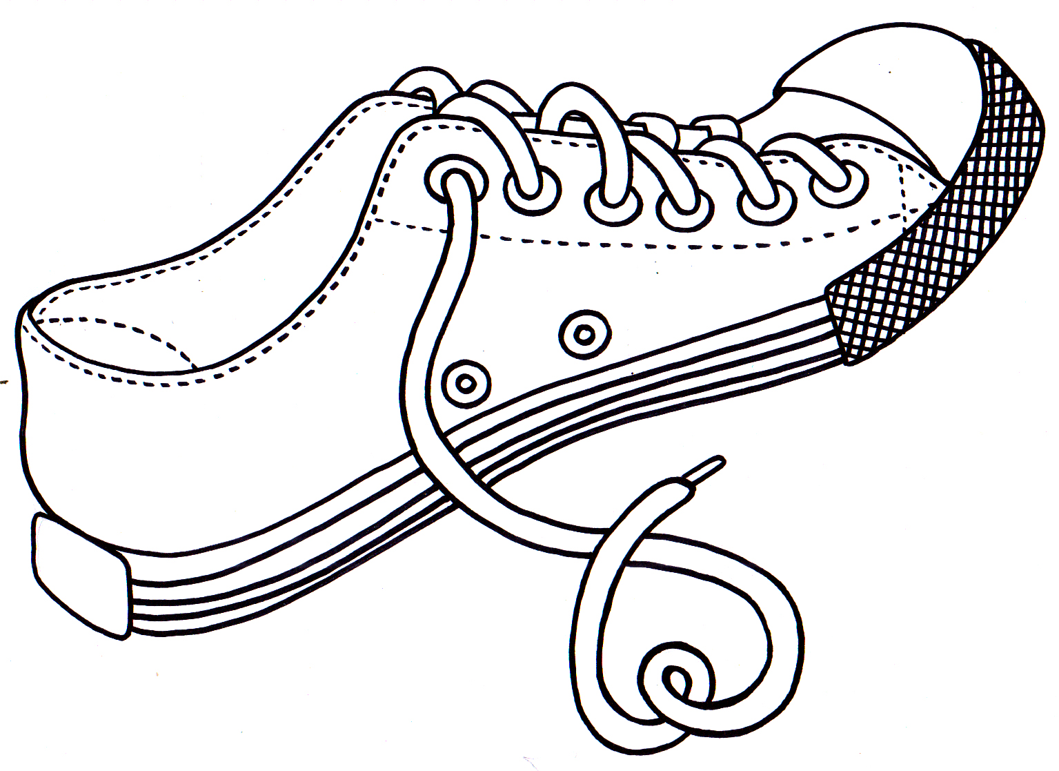 shoes coloring pages