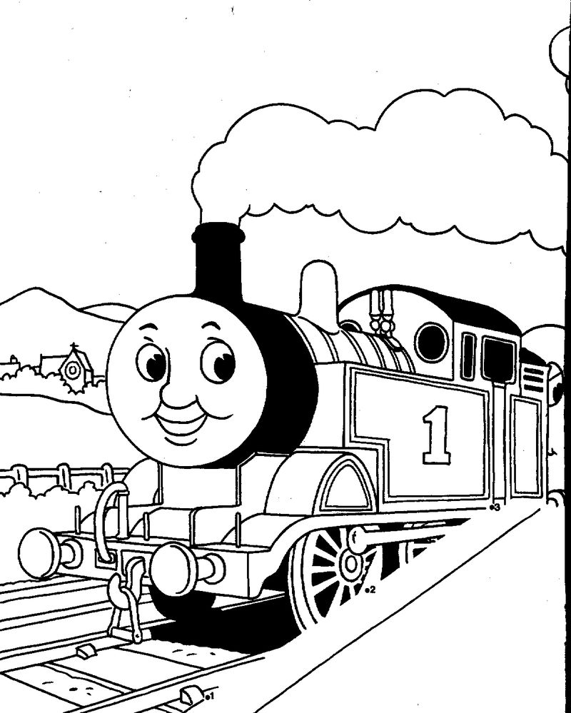 free thomas the train coloring pages