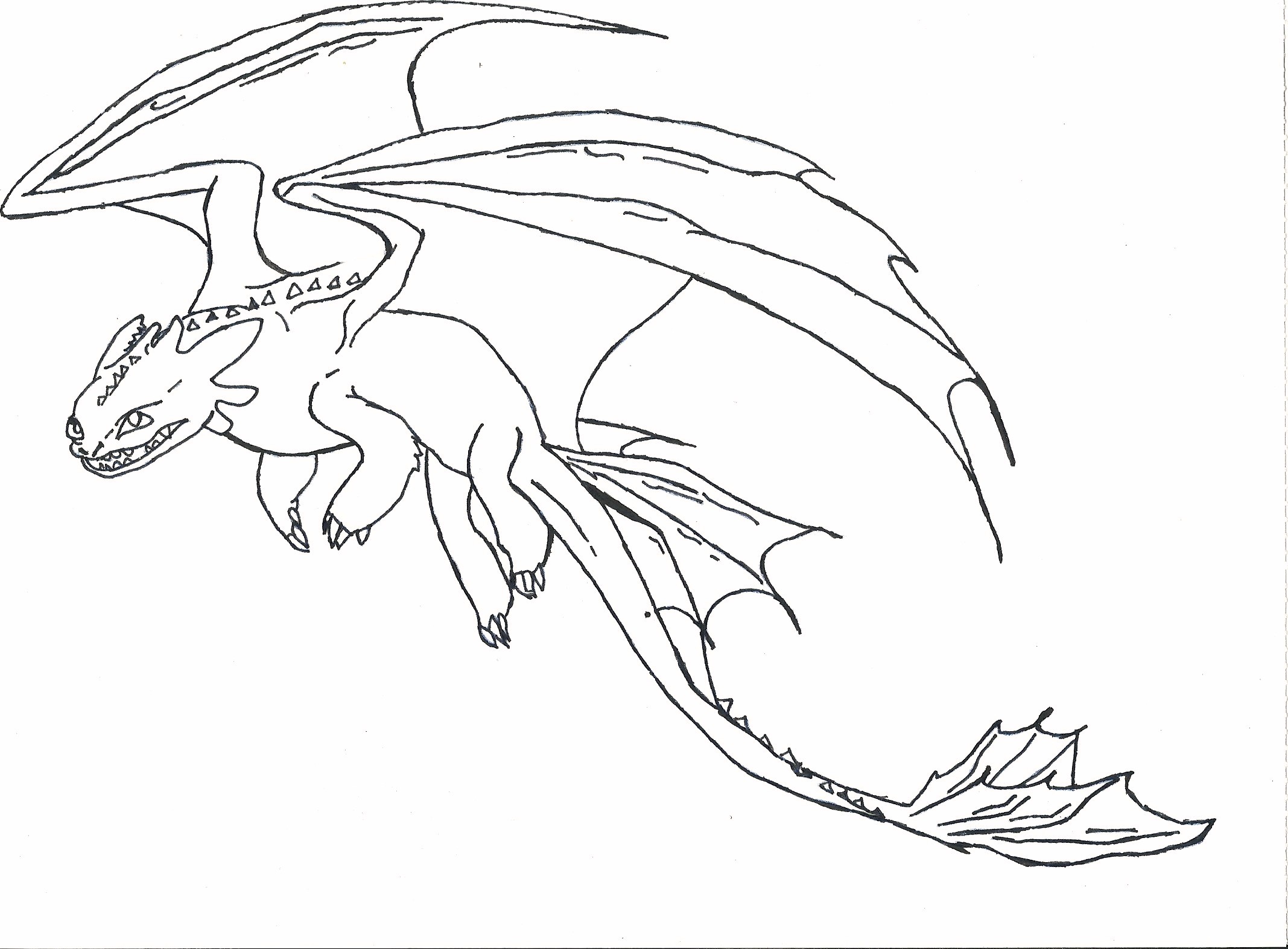 toothless how to train your dragon coloring pages