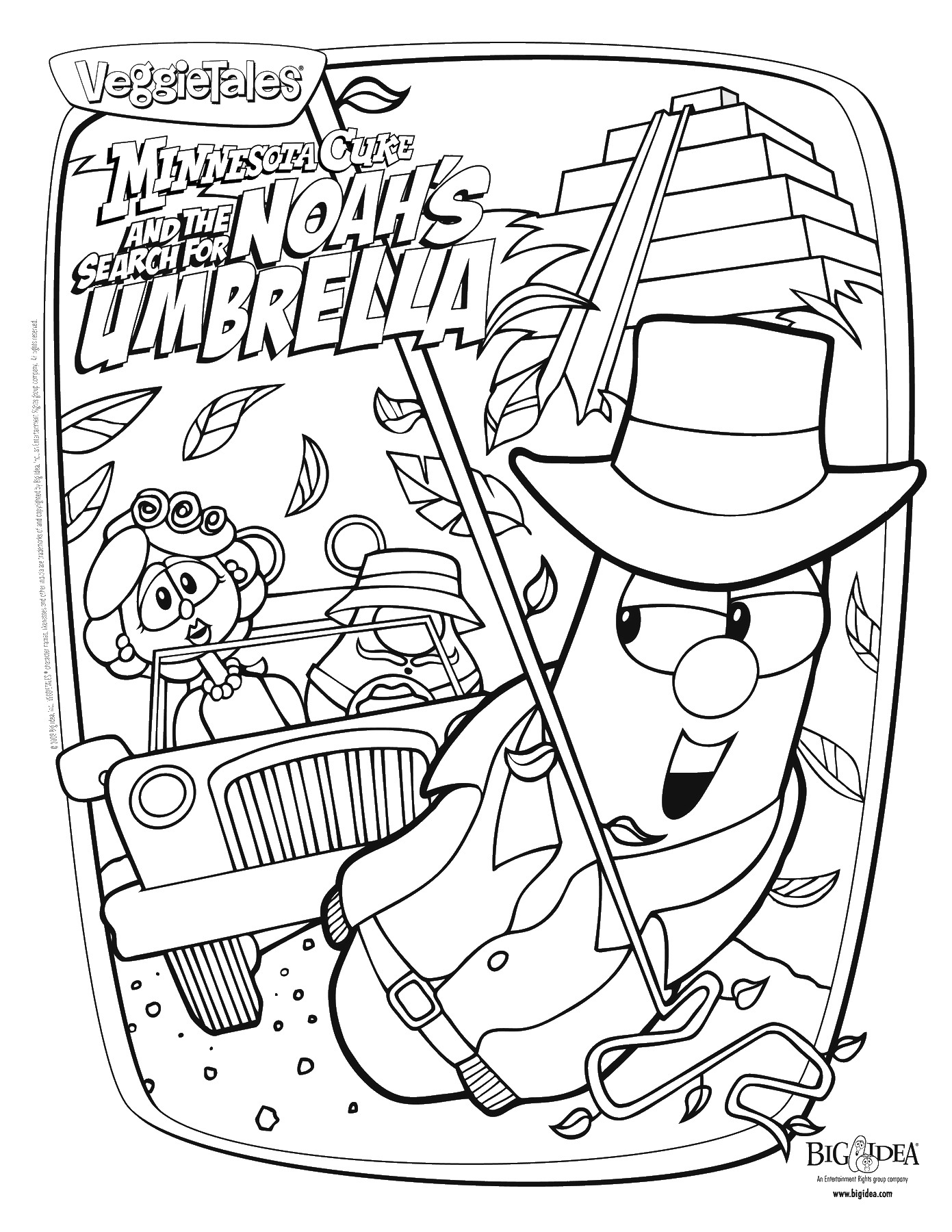 veggie tales coloring pages to print