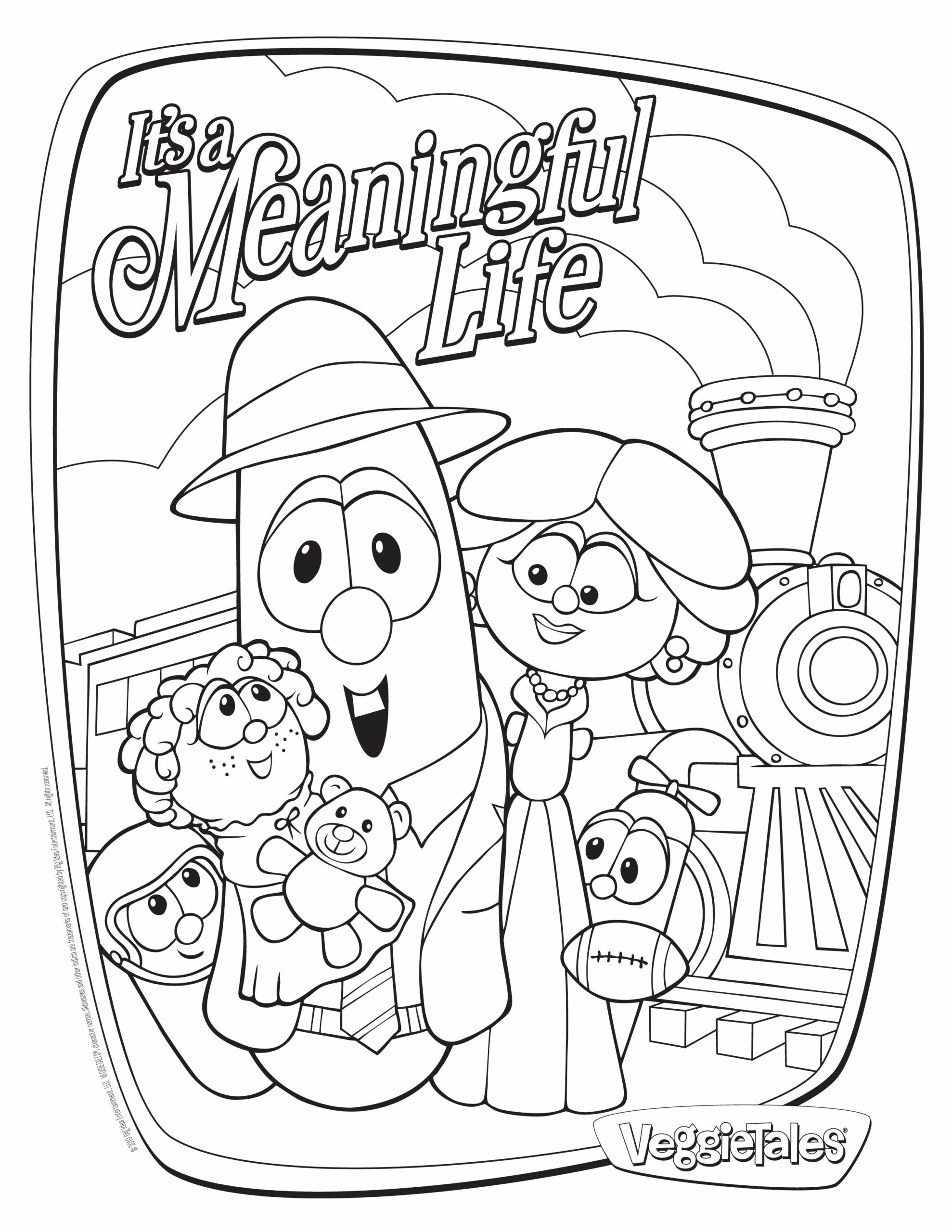 veggie tales coloring pages