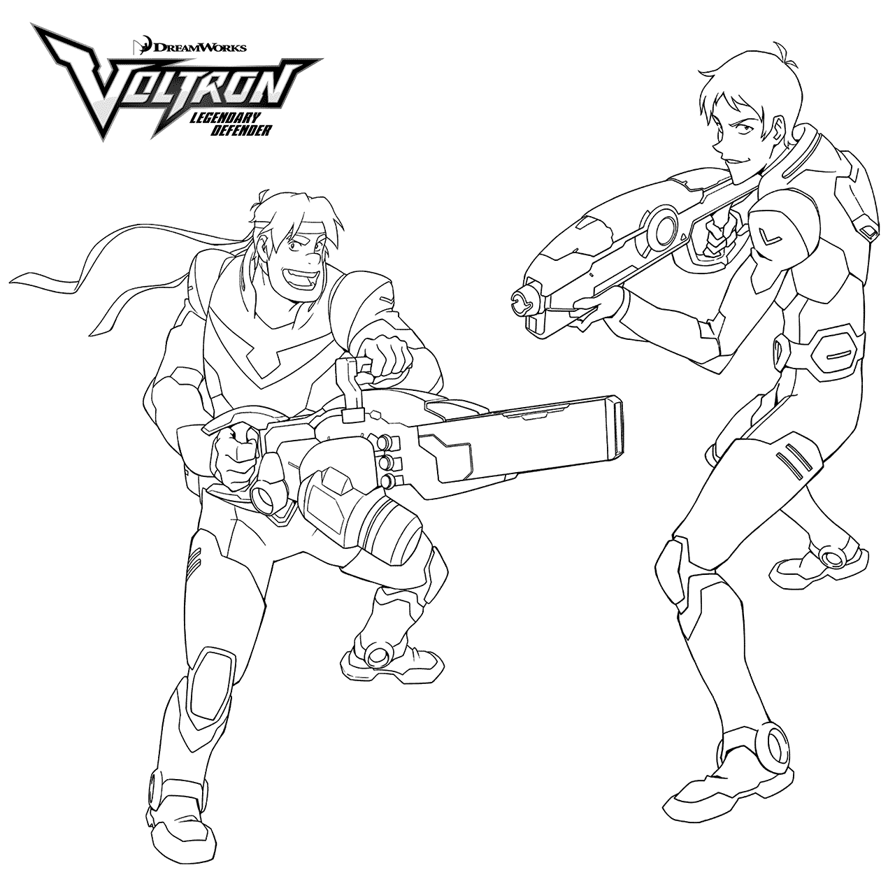 voltron coloring pages