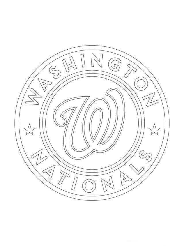 free washington nationals coloring pages