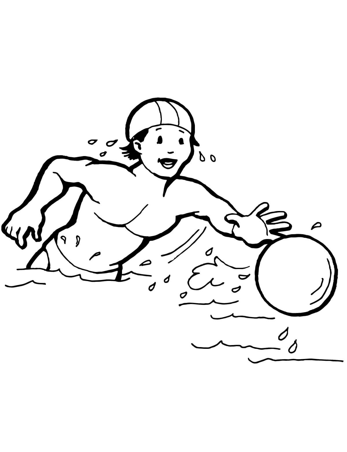 free waterpolo coloring pages