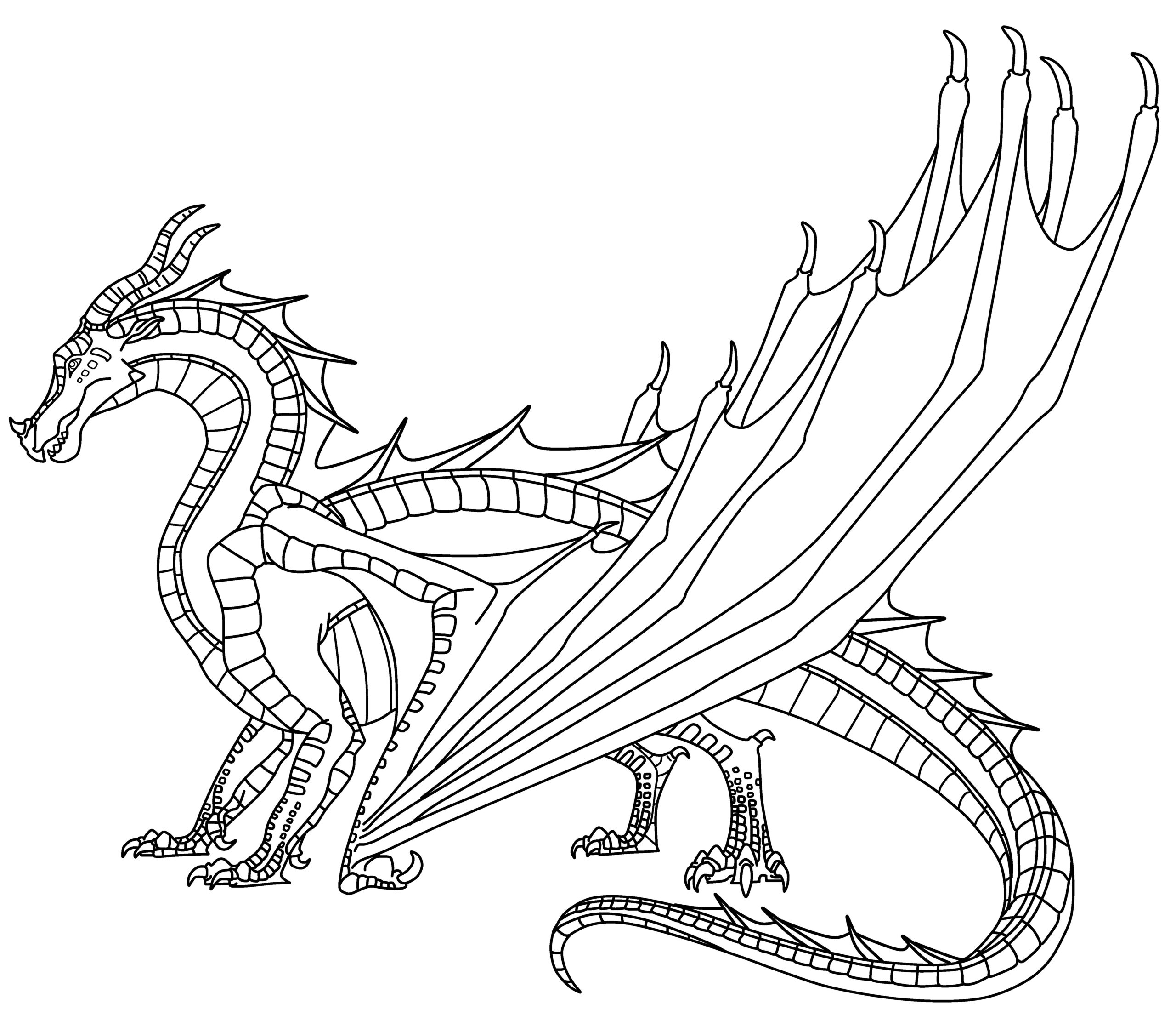 wings of fire all dragons coloring pages