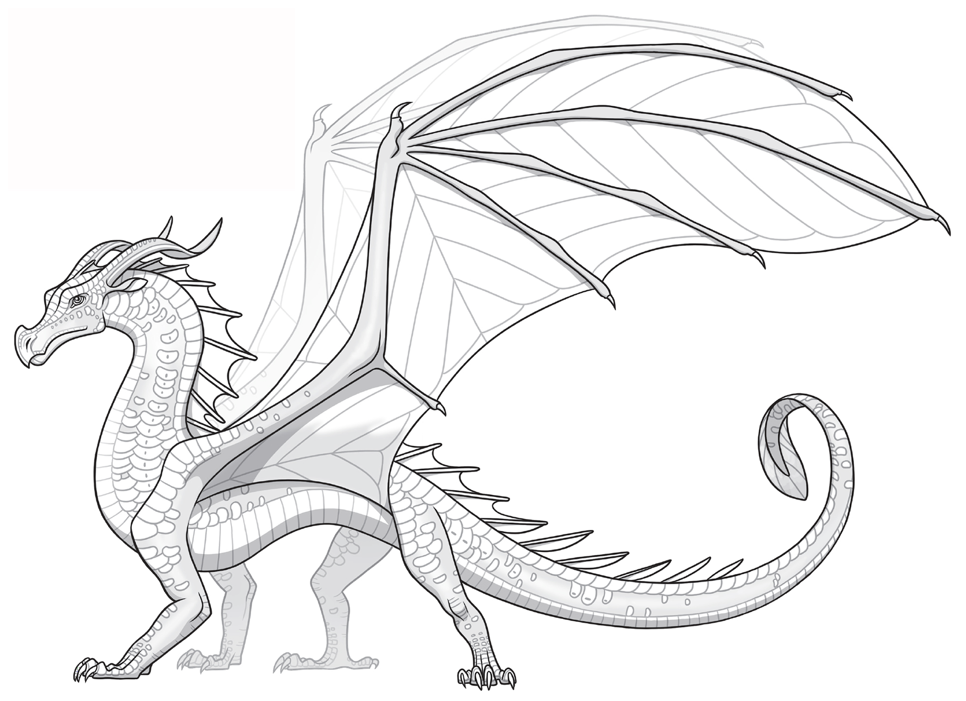 wings of fire coloring pages