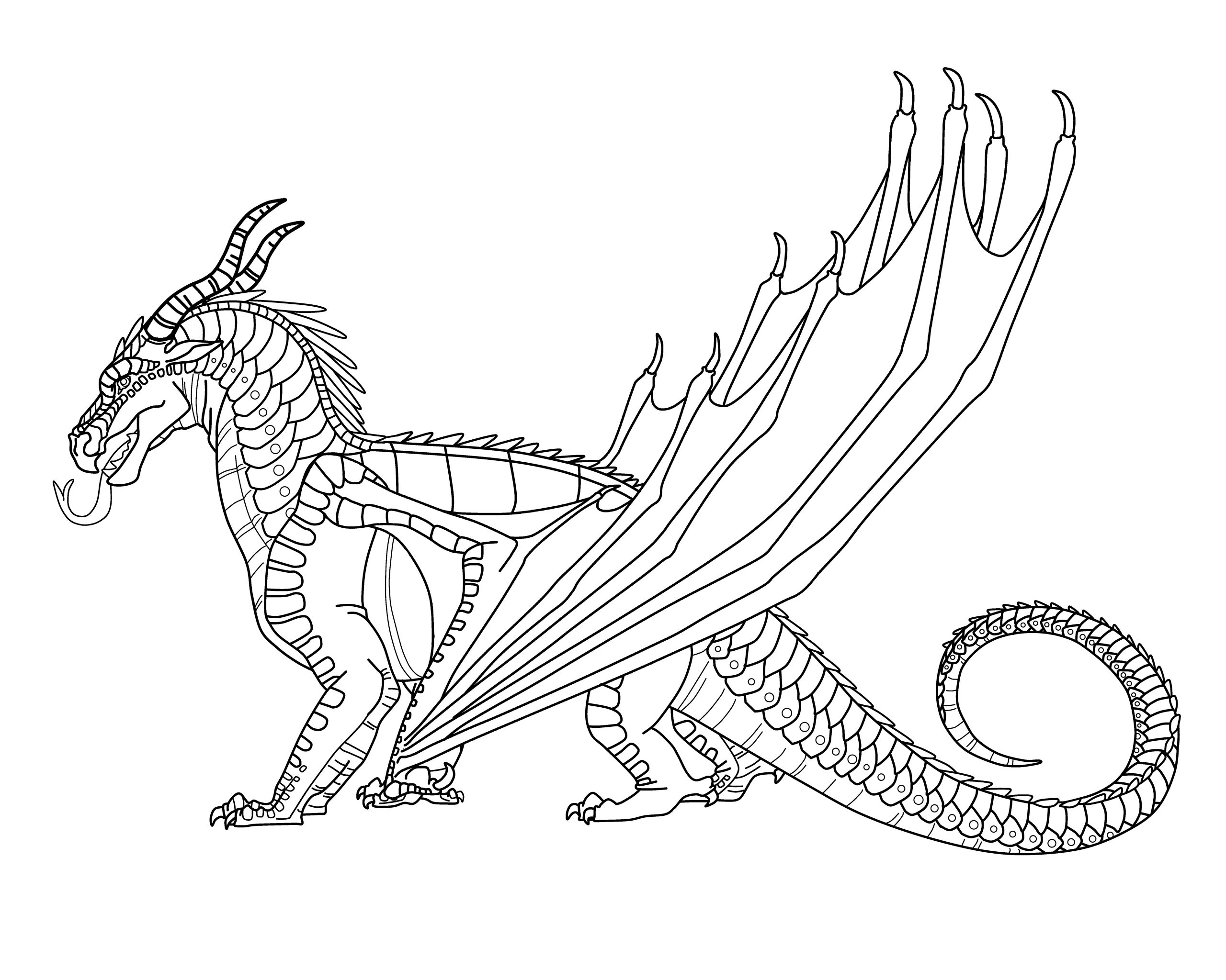 wings of fire nightwing coloring pages