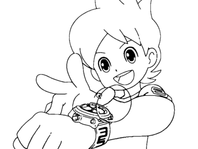 yo kai watch coloring pages