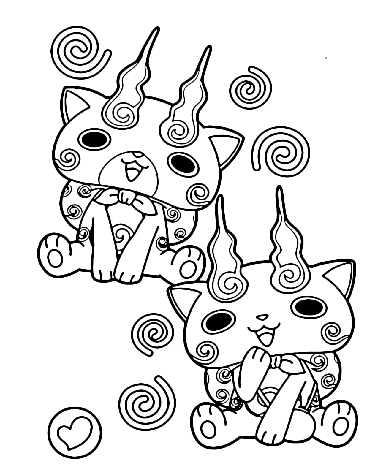 yo kai watch ovenyan coloring pages