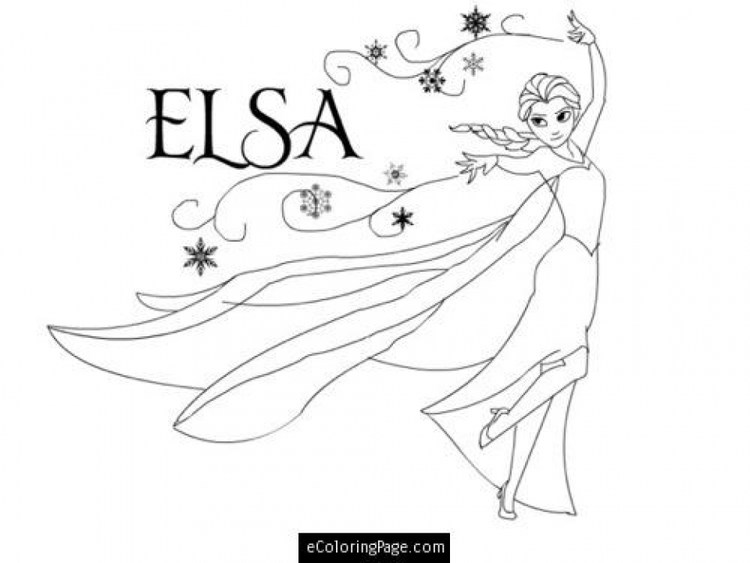 frozen elsa coloring pages