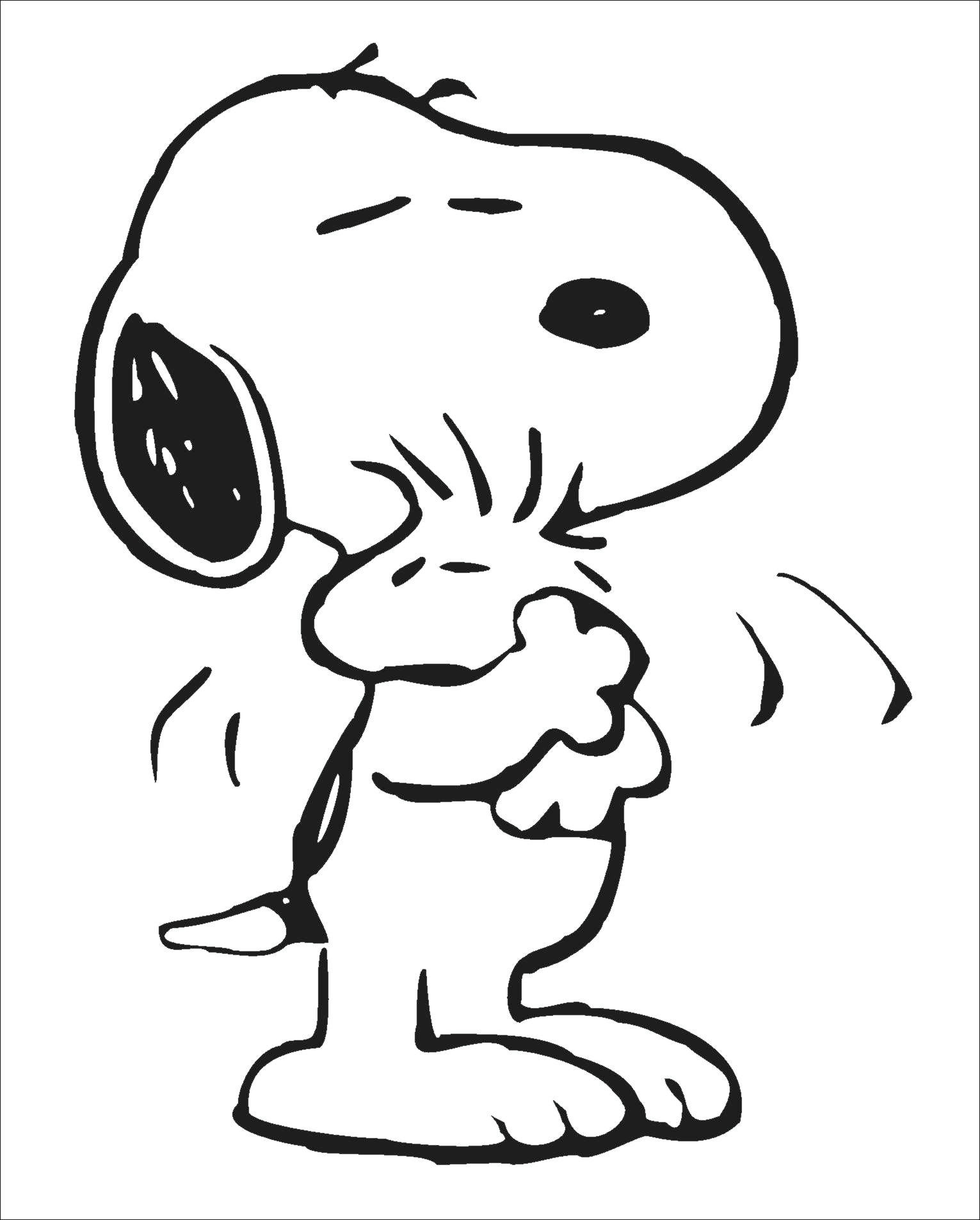 snoopy coloring pages