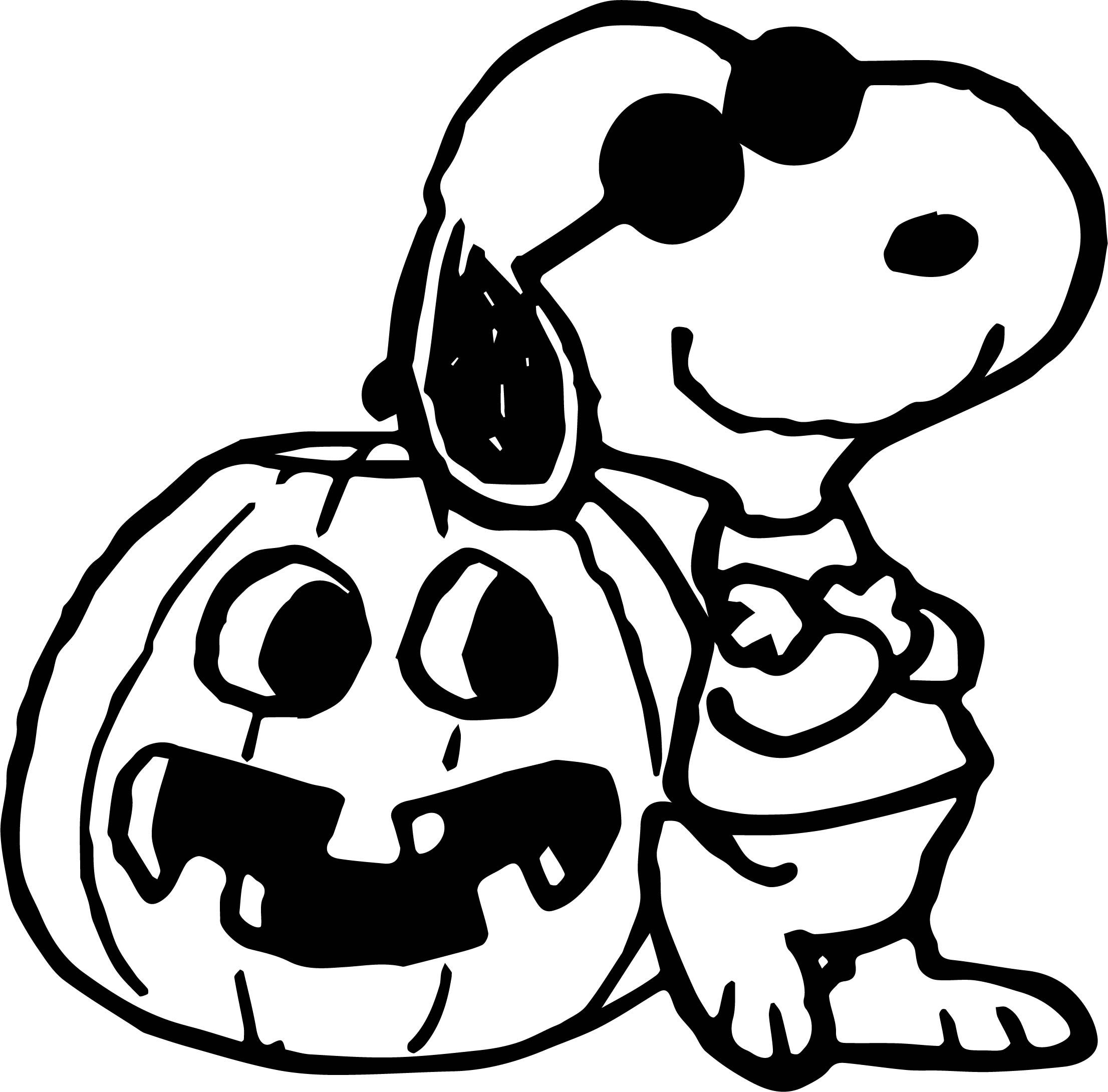 snoopy halloween coloring pages