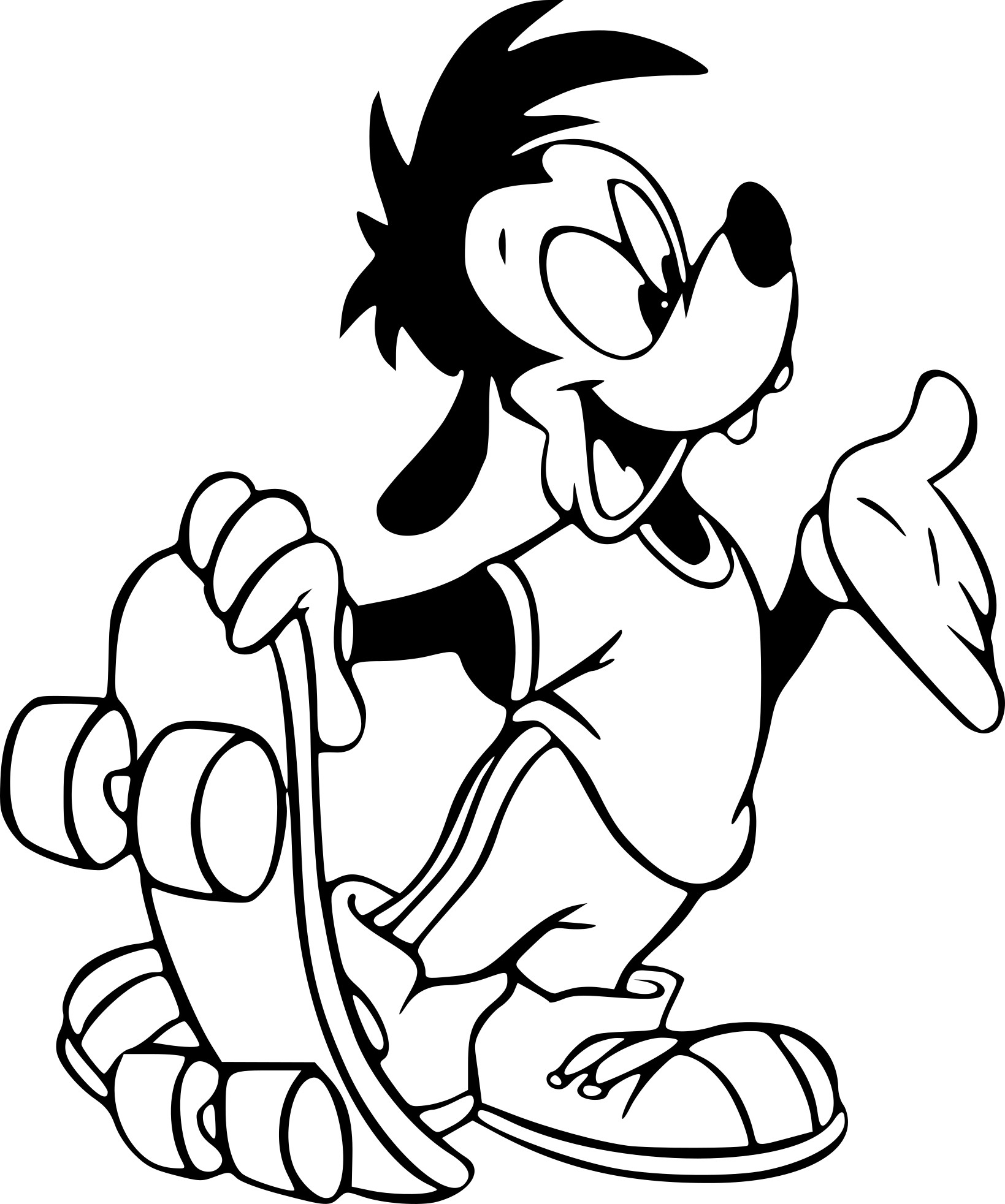 baby goofy coloring pages