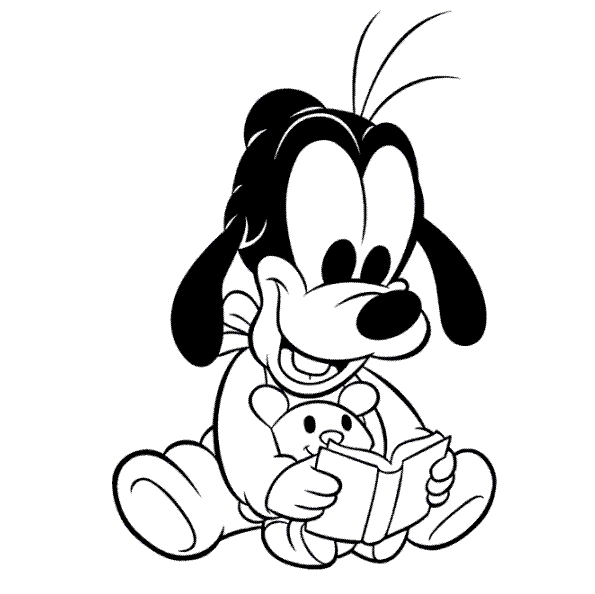 goofy baby coloring pages