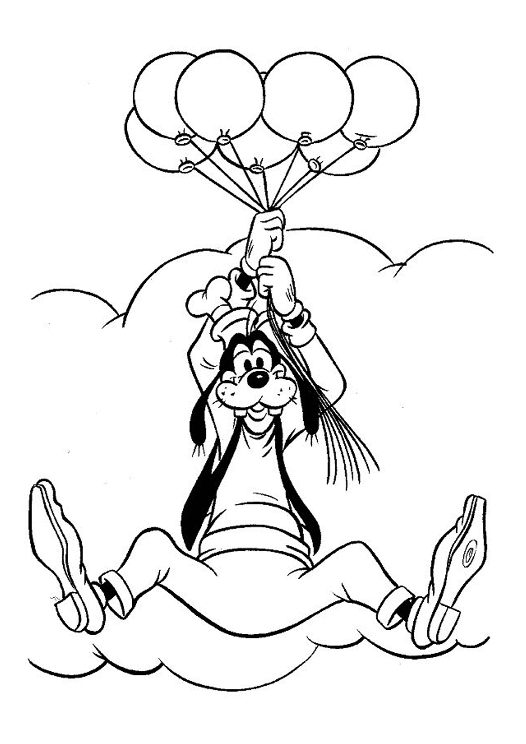 goofy fall coloring pages