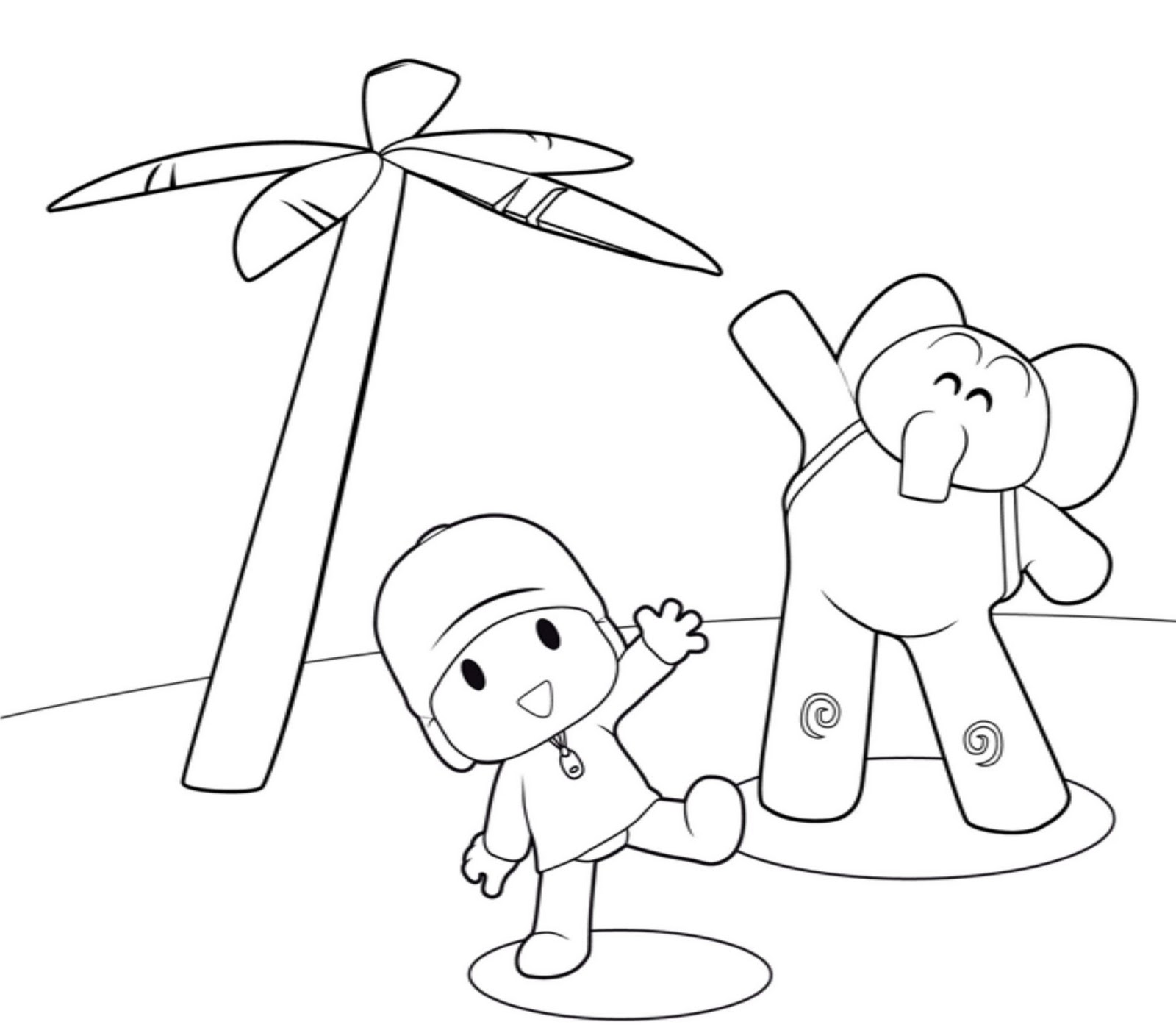 coloring pages pocoyo