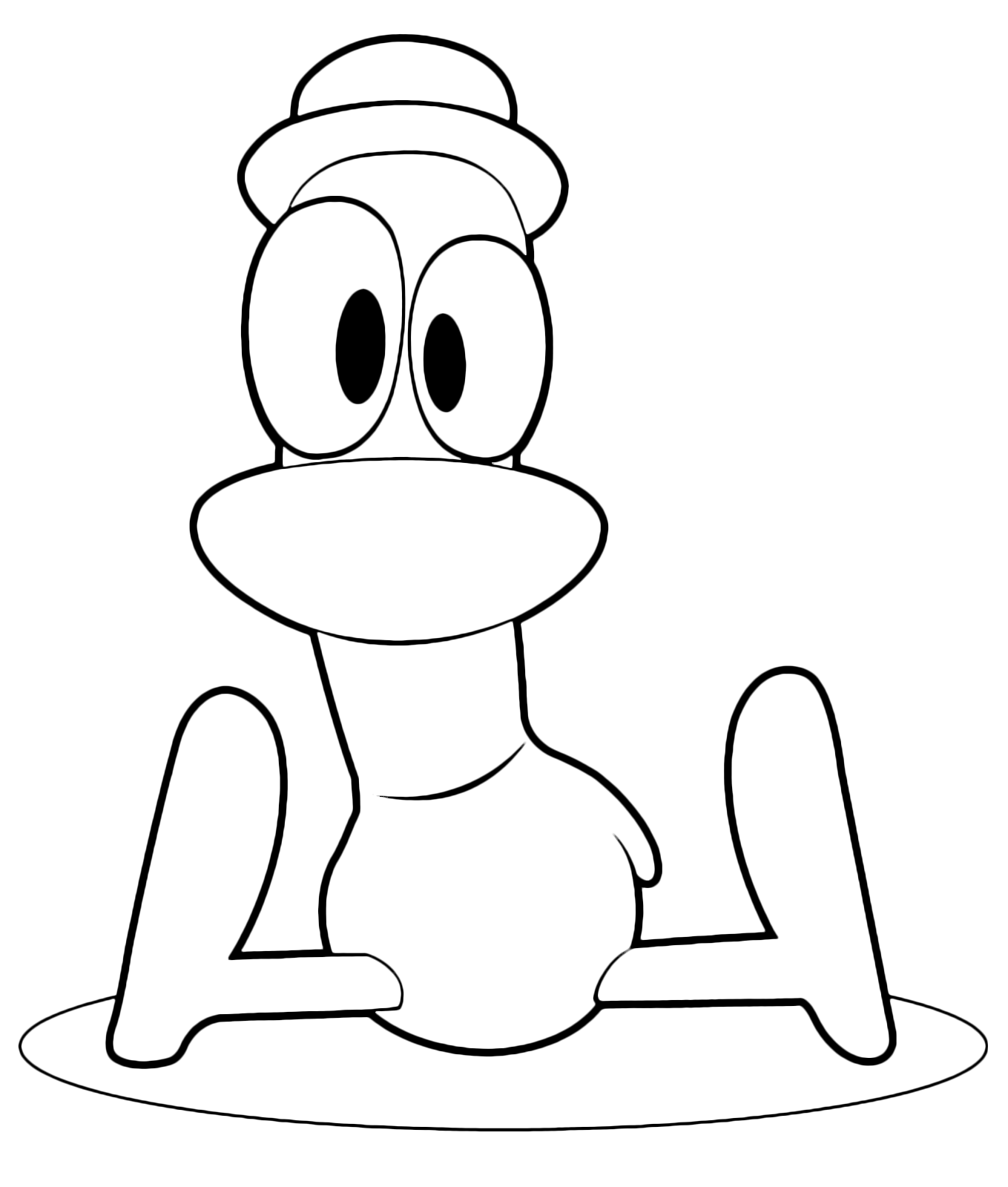 pocoyo pato coloring pages