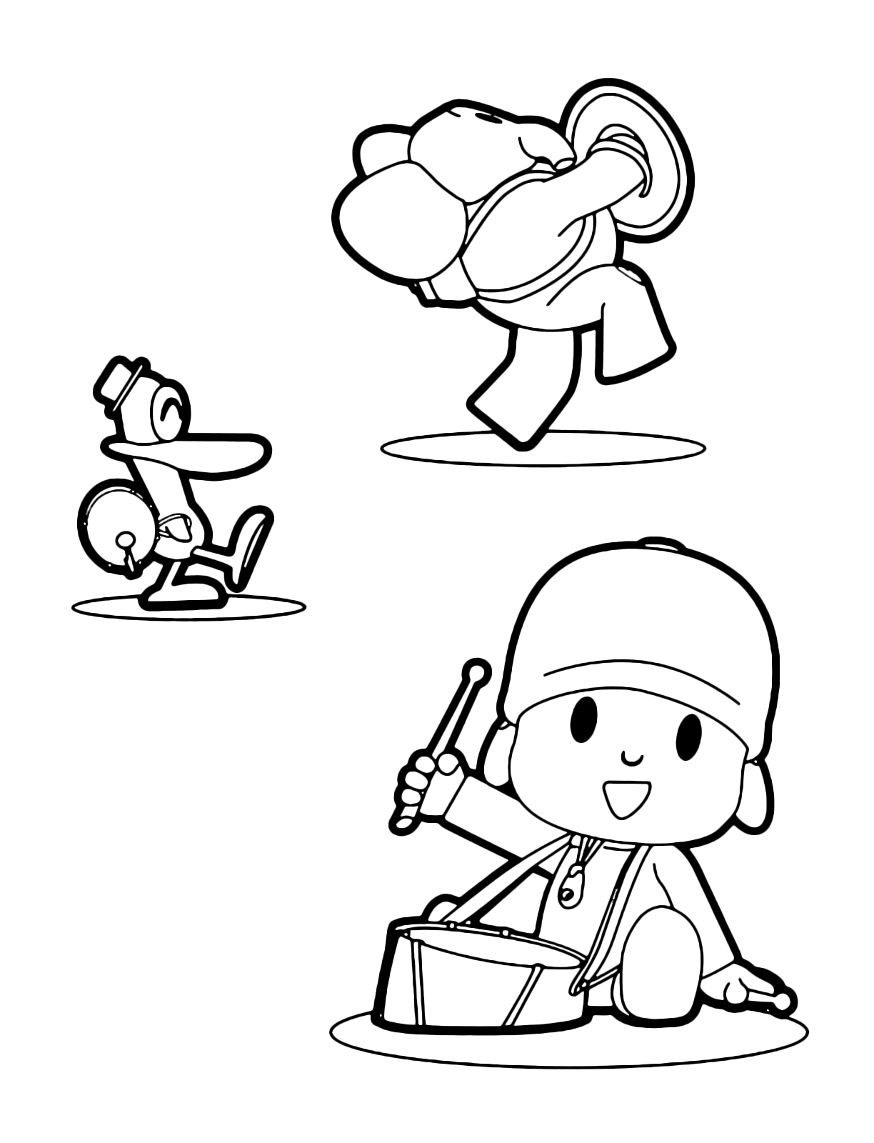 pocoyo printable coloring pages