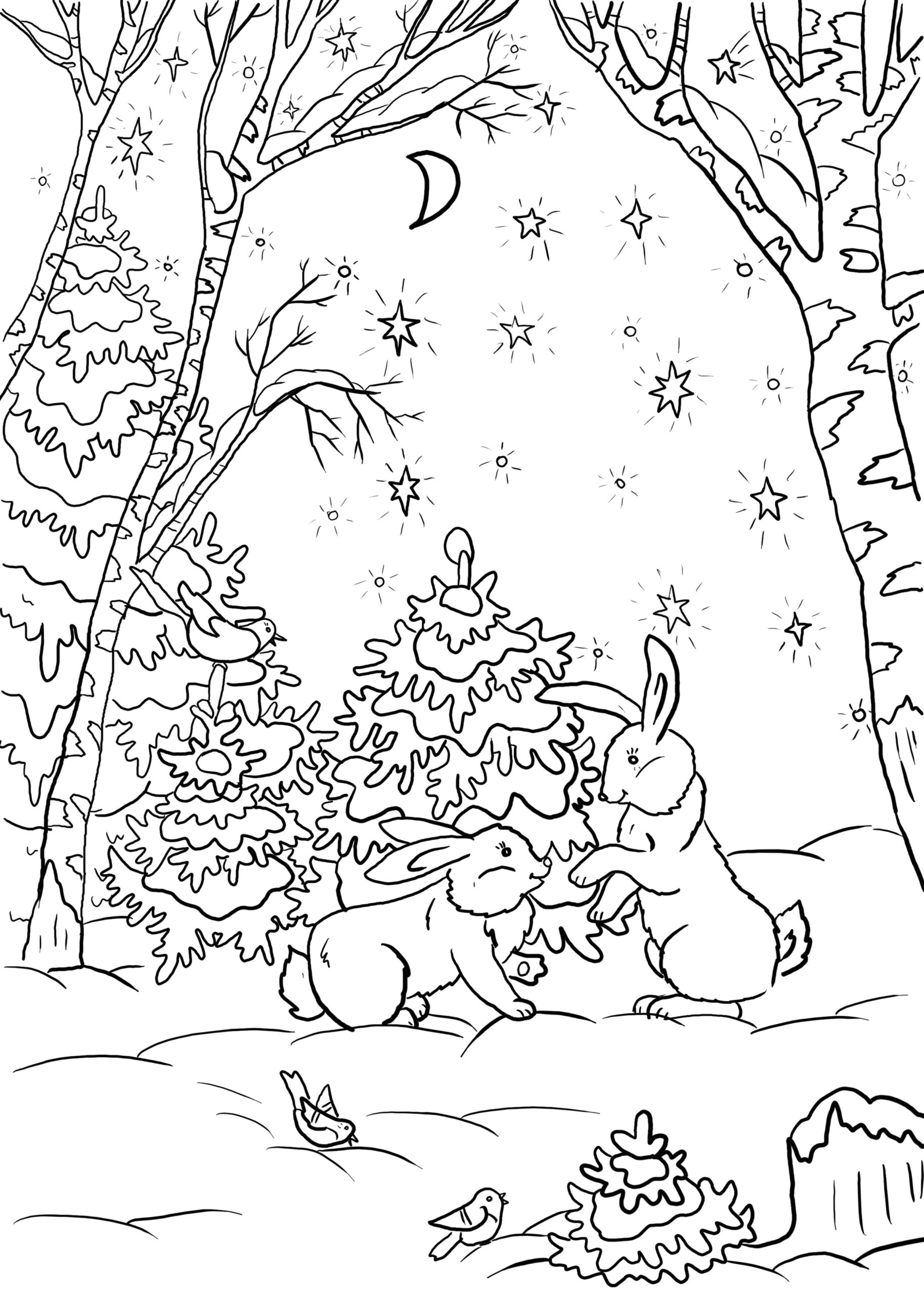 enchanted forest coloring pages