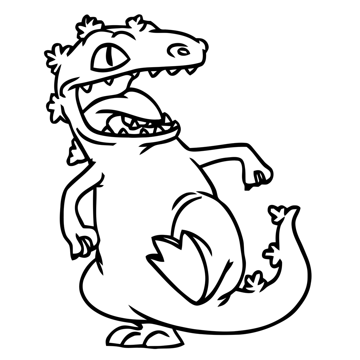 rugrats reptar coloring pages