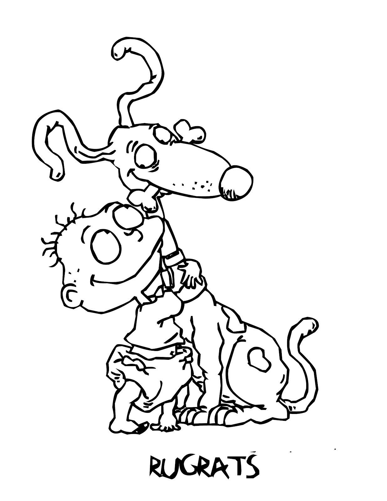 rugrats tommy coloring pages