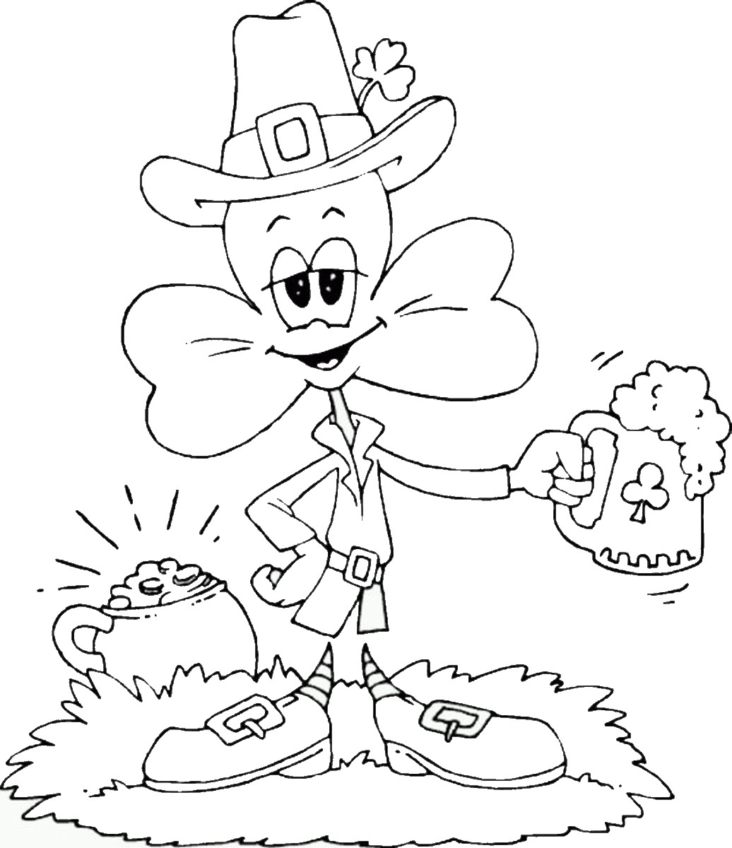 free st. patricks day coloring pages