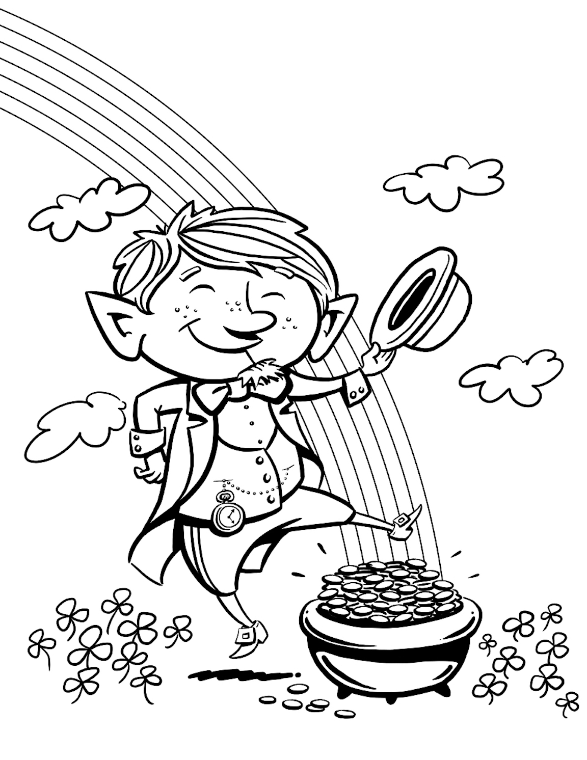 happy st patricks day coloring pages