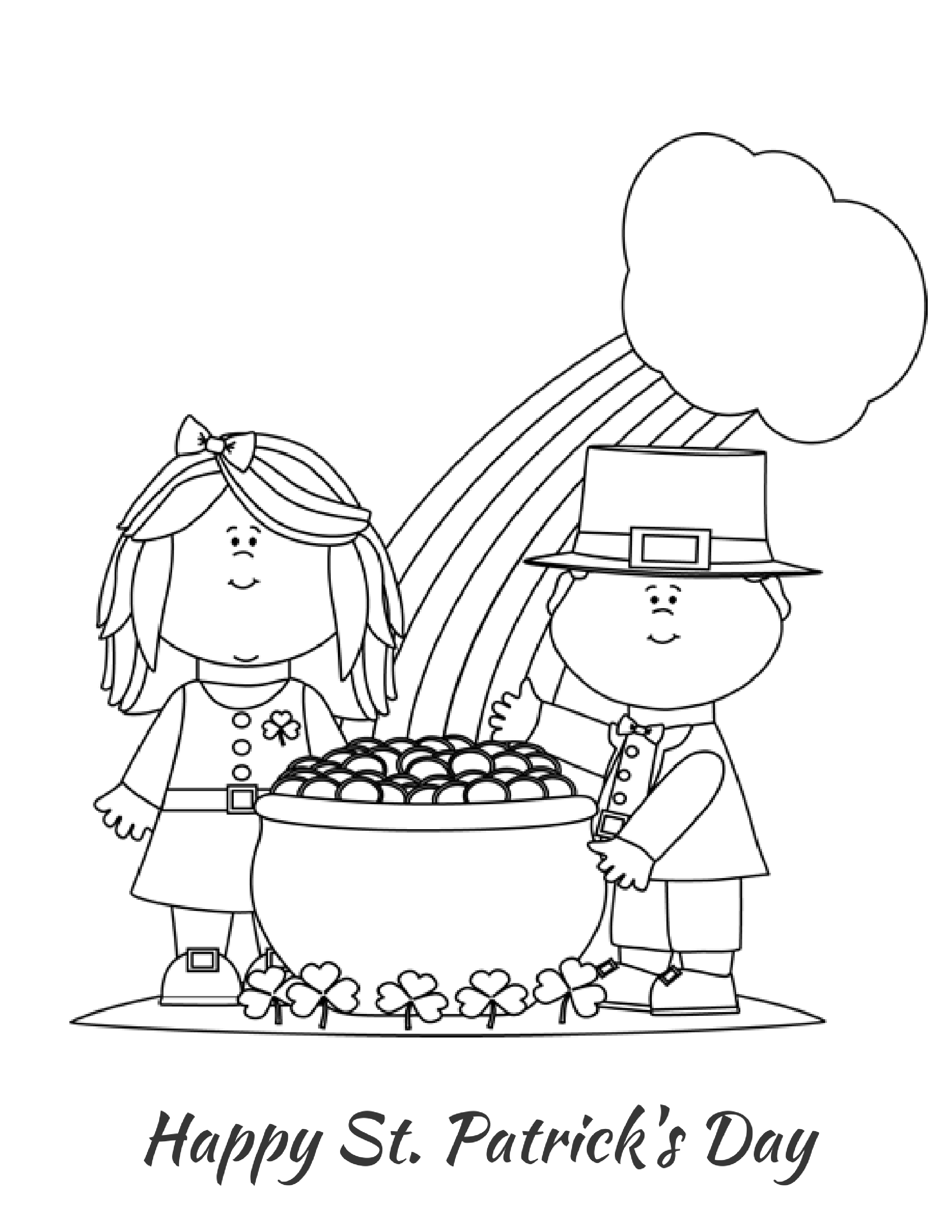 st patricks day coloring pages