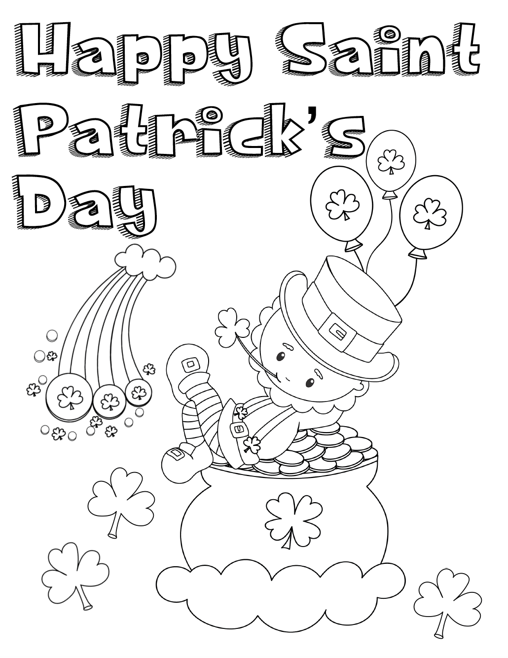 st. patricks day coloring pages