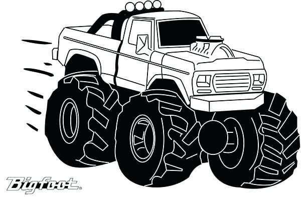 gravedigger monster truck coloring pages