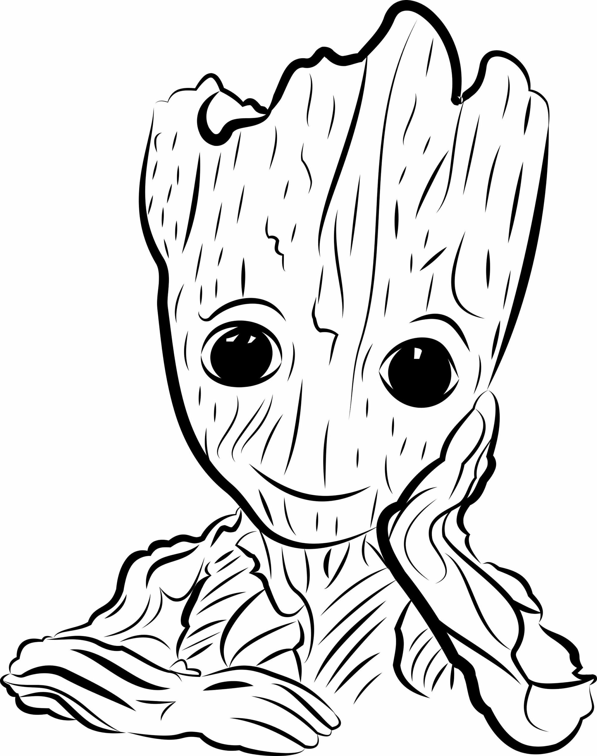 guardians of the galaxy baby groot coloring pages