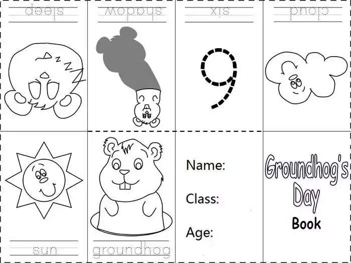 groundhog day activity sheet printable