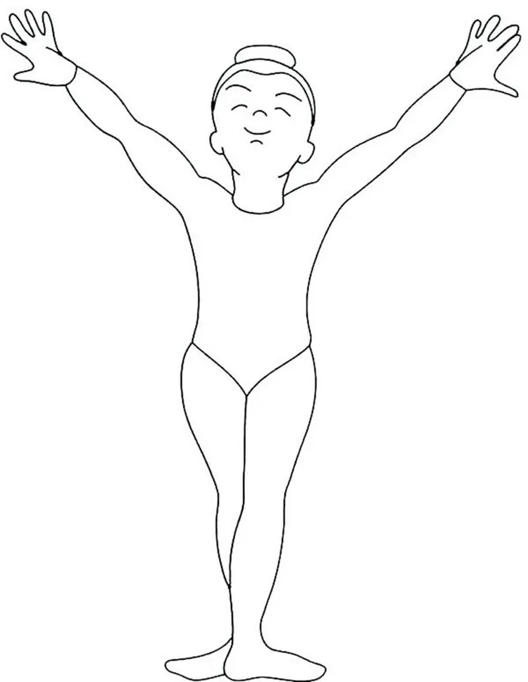 gymnastics coloring pages