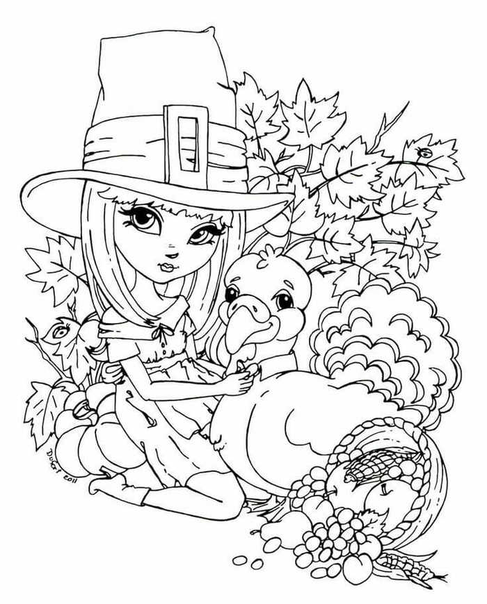 happy thanksgiving coloring pages