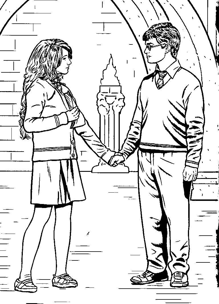 harry potter coloring pages hermione