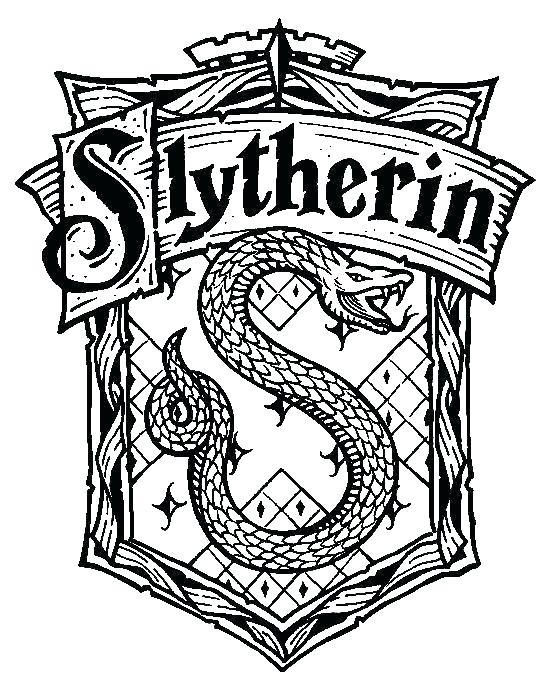 harry potter coloring pages slytherin