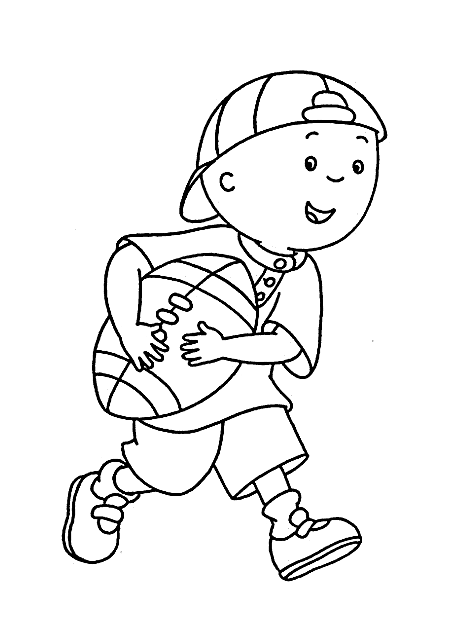 caillou printable coloring pages free