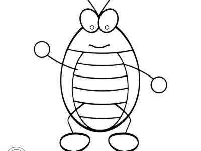 hissing cockroach coloring page for preschool