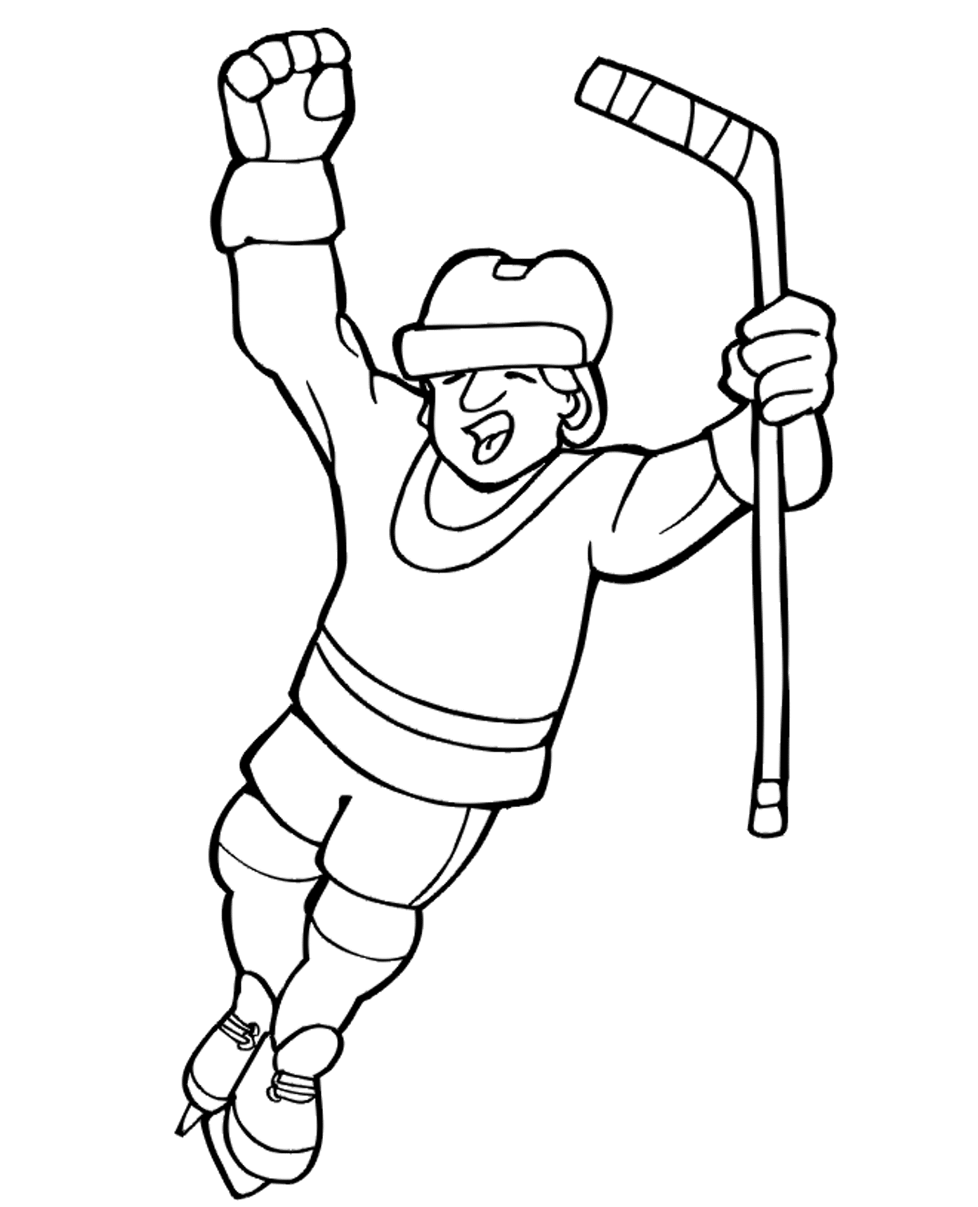 hockey coloring pages