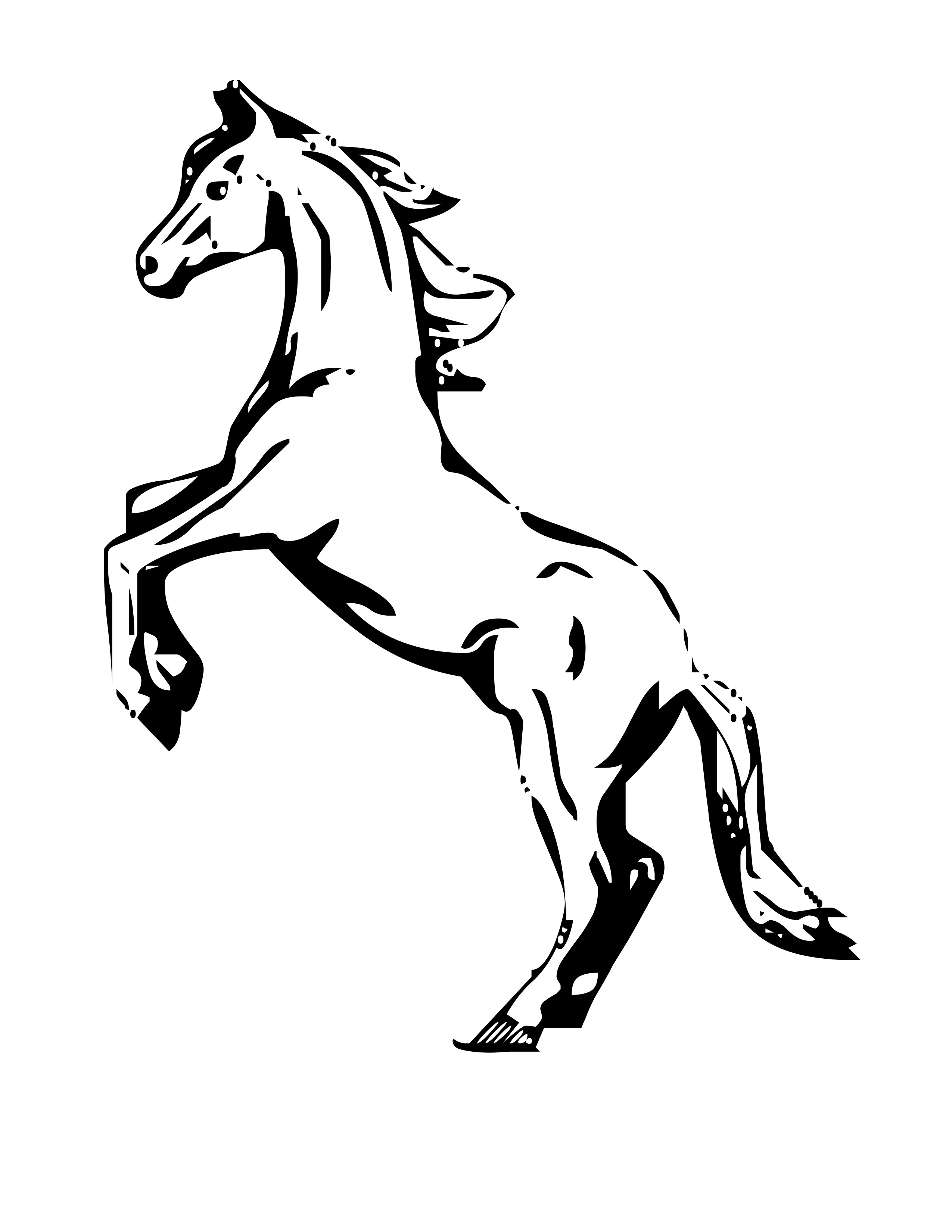 horse coloring pages printable