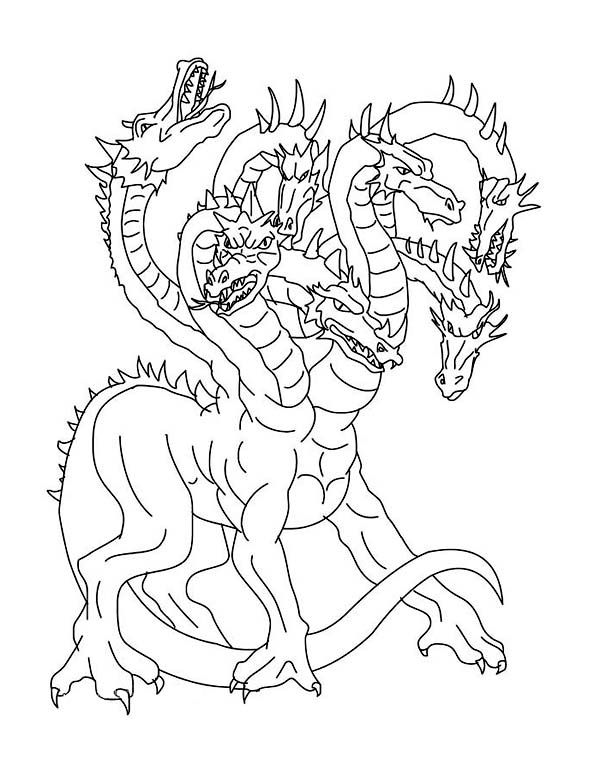 hydra dragon coloring pages