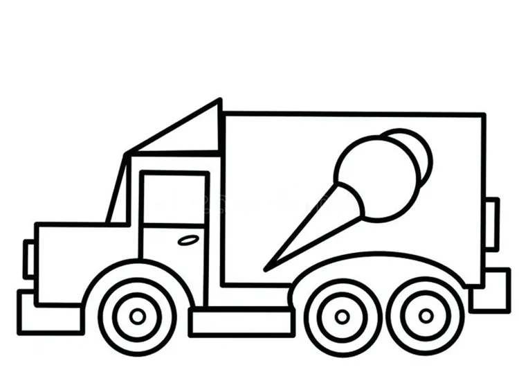 ice cream truck coloring pages