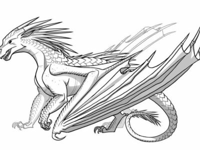 ice dragon coloring pages