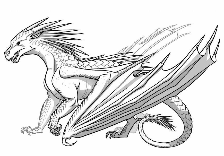 ice dragon coloring pages