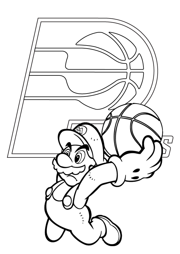 indiana pacers coloring pages